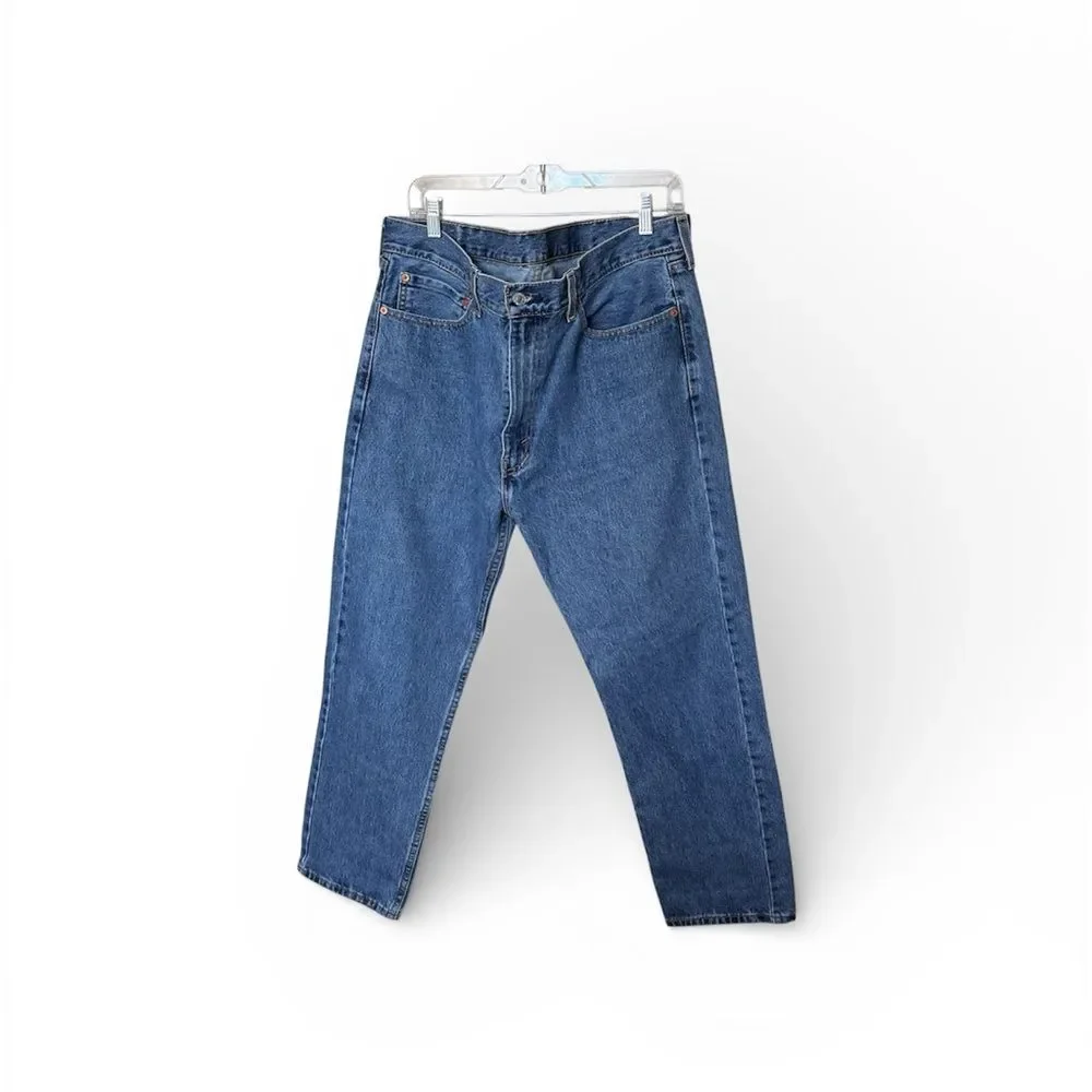 Levi's 505 Regular Fit Straight Leg Jeans in Begonia Overt Blue Size 38